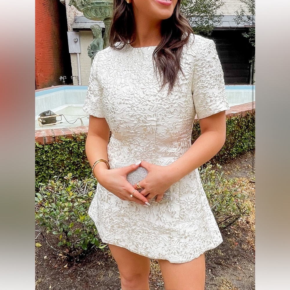 White mini dress